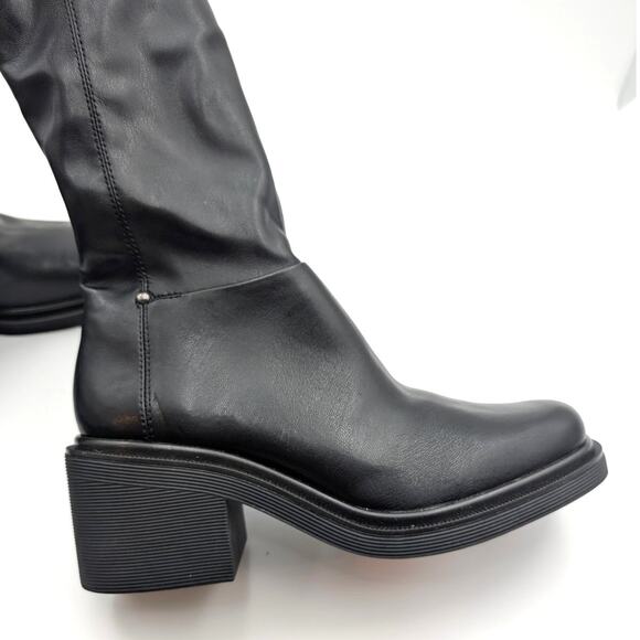 Franco Sarto Kelly Over-The-Knee Boots Round Toe Women's Black Size US9.5 EU40.5 - Picture 14 of 15